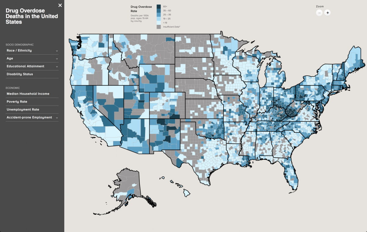 INTERACTIVE MAP OUTLINES NATIONWIDE OPIOID OVERDOSE STATISTICS – All ...